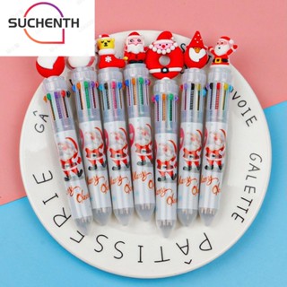 Suchenth ปากกาลูกลื่น ลายต้นคริสต์มาส สําหรับตกแต่งบ้าน โรงเรียนประถม 1 ชิ้น