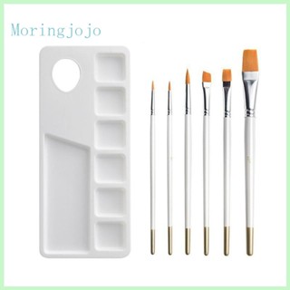 Jojo ถาดสี พร้อมแปรงทาสี 6 ชิ้น สําหรับระบายสี 7 ชิ้น