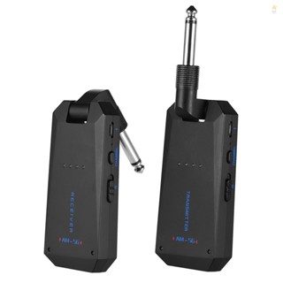 AM-5G Wireless 5.8G Guitar System - Rechargeable Audio Transmitter and Receiver for Electric Bass Guitars - Amplifier Accessories Included