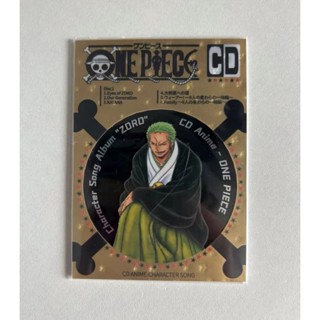 การ์ดตัวเลข ลายการ์ตูนอนิเมะ One Piece Zoro