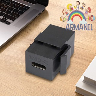 [armani1.th] พอร์ตซ็อกเก็ตแจ็คเสียบสายเคเบิ้ล USB 3.1 Type C Keystone Female to Female