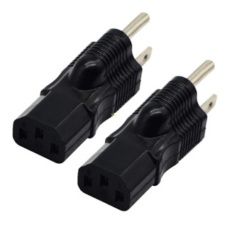 Yu อะแดปเตอร์แปลงปลั๊กไฟ 5-15P เป็น C13 16A 110-250V 3Prong เป็น 5-15P