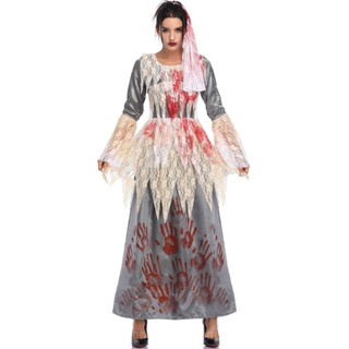 [0709]SZMRP- M-XL Vampire Spiritual Love Long Dress Ghost Festival Masquerade Fancy dress  Stage play Costume  Role-playing  Halloween  Costumes  masquerade  EHSD