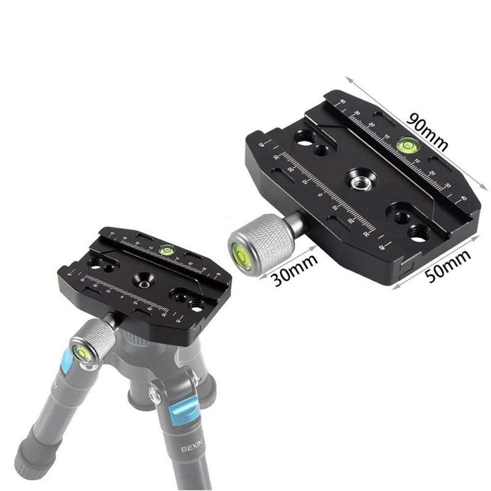 Culinaryhv กล้อง Clamp Quick Release, Ball Head Mount อลูมิเนียม Quick Release แผ่น, 50 มม./70 มม./90 มม./110 มม.อาชีพ 3/8 ถึง 1/4 สกรูขาตั้งกล้อง Monopods Clamp Arca Swiss แผ่น