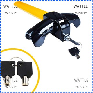 Wattle อุปกรณ์ล็อคพวงมาลัยรถยนต์ กันขโมย พร้อมกุญแจ