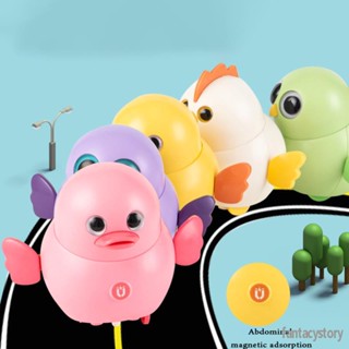Baby Toys Vehicles Magnetic Swinging Toys Cute Swinging Electric Walking Team Animals Owl Duck Chicken Crawling Toys Perfect Toys For Toddlers