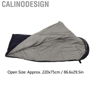 Calinodesign 220x75cm Sleeping Sack Adult Envelope Bag Silk-like Cotton Nylon Outdoor Portable Camping Travel Sleep with Hook