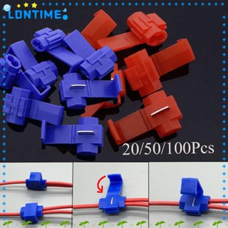 Lontime แคลมป์สปริงเชื่อมต่อสายไฟ แบบไม่เชื่อม 20 50 100 ชิ้น