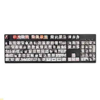 Xin ปุ่มกดคีย์บอร์ด PBT ลายอนิเมะญี่ปุ่น OEM สําหรับ Cherry Gateron Kailh Switch Mechanical Keyb