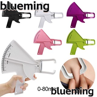 Blueming2 เครื่องทดสอบไขมันในร่างกาย เทปวัด 0-80 มม. เครื่องทดสอบผิวหนัง ไม้บรรทัด รูปแคลมป์