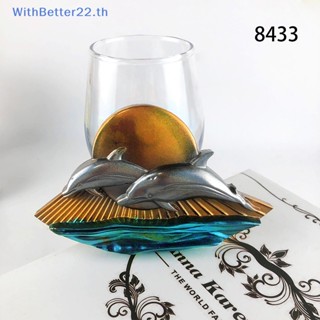 Withbetter แม่พิมพ์ซิลิโคนเรซิ่น อีพ็อกซี่ รูปปลาโลมา เปลือกหอย 3D DIY