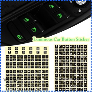 Wattle สติกเกอร์ฉลากติดปุ่มกดสวิตช์รถยนต์ อเนกประสงค์