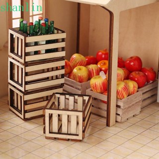 Shanlin ตะกร้าสานมือ ของแท้ DIY สําหรับบ้านตุ๊กตา