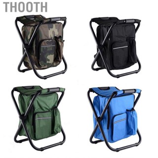 Thooth Backpack Cooler Chair  Fishing Stool Large  Multipurpose for Travel Beach Picnic