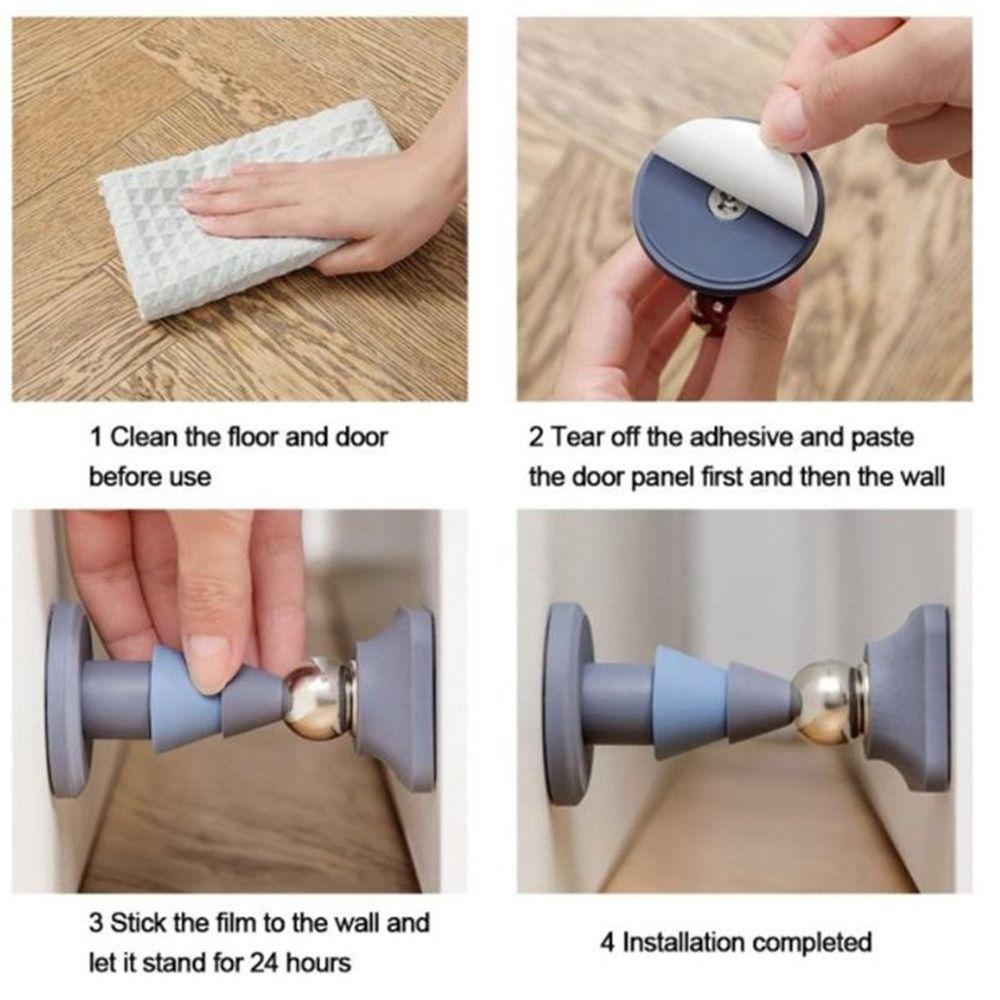 ประกายไฟ กันชนประตูแม่เหล็ก, ซิลิโคนกาวตนเองประตูดูด, สร้างสรรค์คงที่แม่เหล็กที่แข็งแกร่งฟรีหมัดประตูหยุดกันชนห้องน - รูปที่ 5