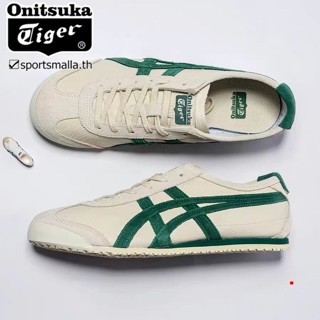 Onitsuka Mexico 66 (ของแท้ หนังนิ่ม) รองเท้าผ้าใบ แฟชั่น สําหรับผู้ชาย และผู้หญิง