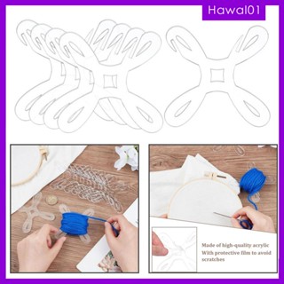 [Hawal] ชุดม้วนด้าย อะคริลิคใส สําหรับเย็บผ้า โครเชต์ DIY 5 ชิ้น