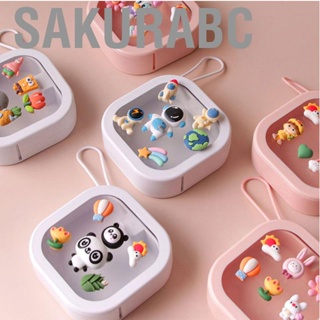 Sakurabc Retainer Storage Box Portable Lightweight Cartoon Cute Multifunctional  Case