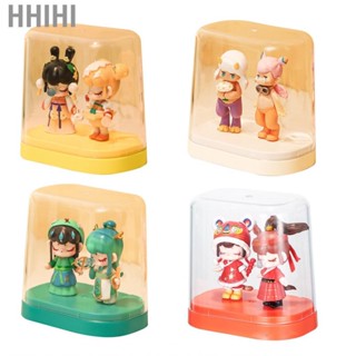 Hhihi Figure Display Case  Stackable Plastic Compact and Portable Toy Box for Home