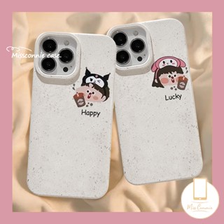 เคสโทรศัพท์มือถือ แบบนิ่ม ลายการ์ตูน Happy Lucky Boys Girls ย่อยสลายได้ เป็นมิตรกับสิ่งแวดล้อม สําหรับ iPhone XR 7plus XS Max 7 6 15 8 6S Plus 11 15 14 13 12 Pro Max X SE 2020