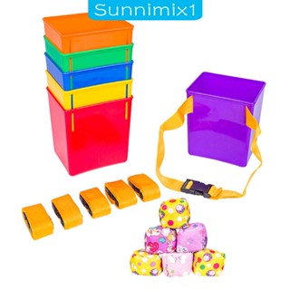 [Sunnimix1] ถังทราย เกมโยน ของเล่นกีฬา สําหรับเด็กอนุบาล