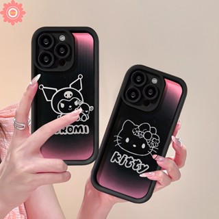 เคสนิ่ม ลายการ์ตูนคิตตี้ สีม่วง ดํา สําหรับ Realme C53 C11 C55 C25 C25Y C51 C35 C21Y 5i 7i 5 6i 5s C12 C31 C17 C20A C15 C20 C21 C33 C30 Narzo N53 50A 20