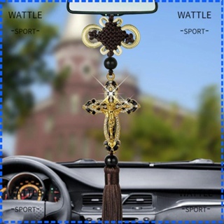 Wattle ฟิกเกอร์พระเยซู กระจกมองหลัง อุปกรณ์เสริม สําหรับรถยนต์