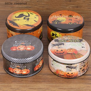 [little.coconut] กล่องดีบุก ลายฮาโลวีน สําหรับใส่เครื่องประดับ ลูกอม ชา คุกกี้