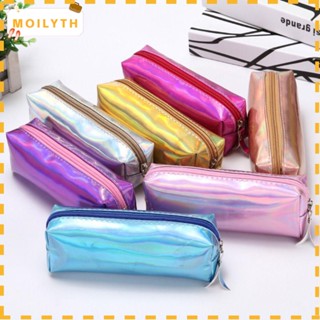 Moilyth กล่องดินสอเลเซอร์ PVC กันน้ํา แบบพกพา 6 สี 2 ชิ้น