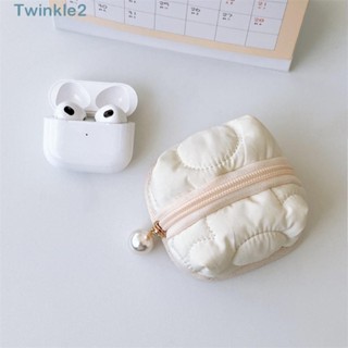 Twinkle กระเป๋าใส่เหรียญ กระเป๋าใส่หูฟัง บลูทูธ Dacron มีซิป เต็นท์เล็ก กระเป๋าเก็บไข่มุก สําหรับผู้หญิง