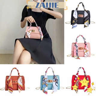 Zaijie24 กระเป๋าถือ กระเป๋าสะพายไหล่ ผ้าไหม ใส่โทรศัพท์มือถือได้