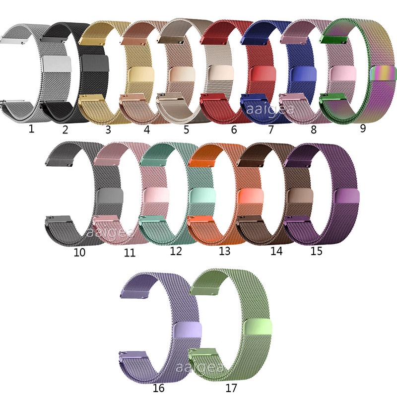 20 มม.22 มม.สายนาฬิกา Milanese สายสแตนเลสสําหรับ Huami Amazfit Bip6 Bip 5 Bip 3 Pro SU / GTS 2 3 4 mini / GTR4 GTR3 GTR2 2e