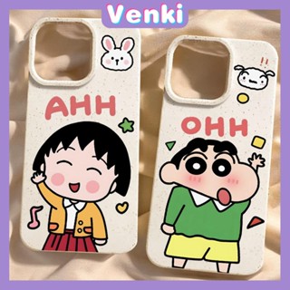 VENKI - เข้ากันได้สำหรับ เคสไอโฟน เคสไอโฟน11 เคส iphone 11 กรณีเป็นมิตรกับสิ่งแวดล้อมย่อยสลายได้สีขาวกันกระแทกน่ารักการ์ตูนเด็ก Puppy Cat เข้ากันได้กับ iPhone 14 PRO MAX 13 PRO MAX 12 11Pro MAX XR XS 7 8 PLUS