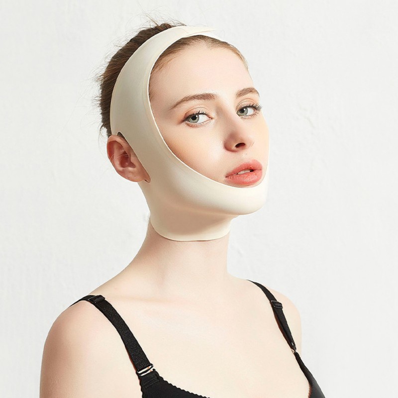 สายรัดกระชับสัดส่วนใบหน้า V Line Mask Double Chin Up Patch นํากลับมาใช้ใหม่ได้ใบหน้ากระชับยกเทปรัดคอผ้าพันแผลเครื่องมือความงาม