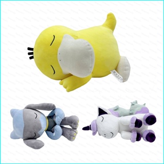 หมอนตุ๊กตานุ่ม รูปการ์ตูน Pokemon Sleeping Riolu Ponyta Psyduck เหมาะกับของขวัญ ของเล่นสําหรับเด็ก