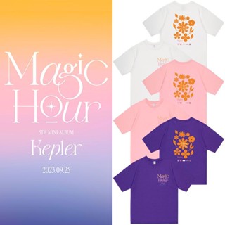 เสื้อยืดลําลอง ผ้าฝ้าย แขนสั้น คอกลม พิมพ์ลาย Kpop Kep1er Magic Hour สําหรับผู้ชาย และผู้หญิง