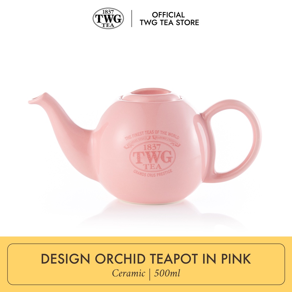 TWG Tea | Design Orchid Teapot in Ceramic in Pink 500ML