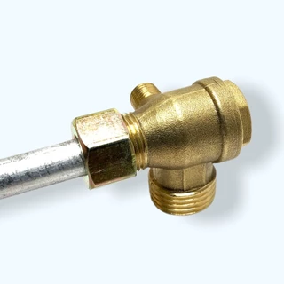 (ปาก 16) ท่อปั้มลมโรตารี่ อะไหล่ปั้มลม ท่อ ปั้มลม จีน ทั้วไป เกลียวใน 16x16 mm. ยาว 53 และ 44 cm. ต่อจากฝาสูบกับเช็คว...