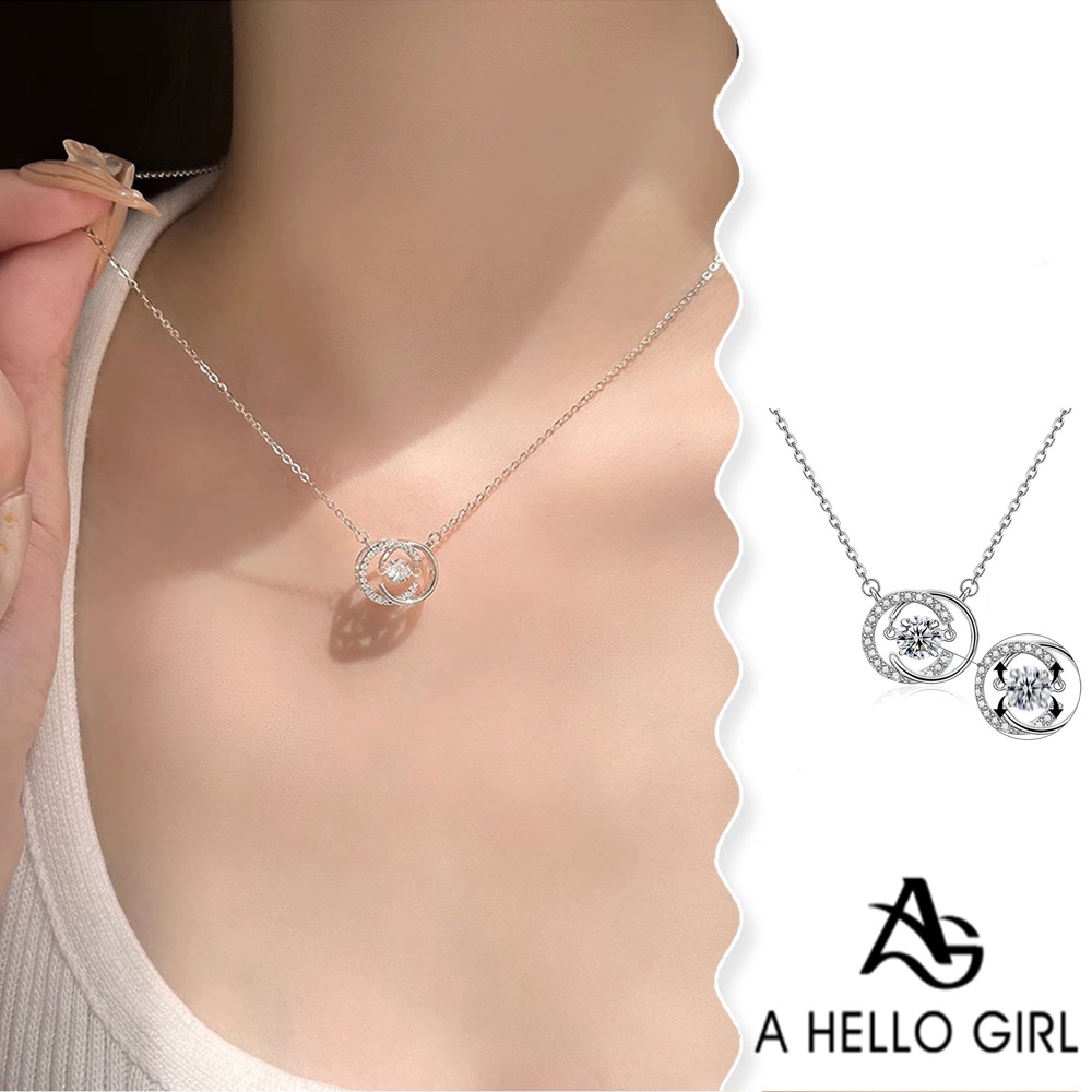 A HELLO GIRL สร้อยคอไทเทเนียมเหล็ก จี้รูปหัวใจ ตัวอักษร C คู่ ไม่จางหาย หรูหรา อเนกประสงค์ ไฮเอนด์ สําหรับเด็กผู้หญิง