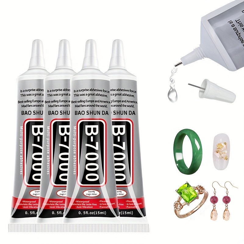 B-7000 กาวซุปเปอร์ 0.51 ออนซ์ ใส อเนกประสงค์ DIY ตกแต่งหน้าจอโทรศัพท์ อะคริลิค เพชร เครื่องประดับ กึ่งของเหลว กันน้ํา แข็งแรง