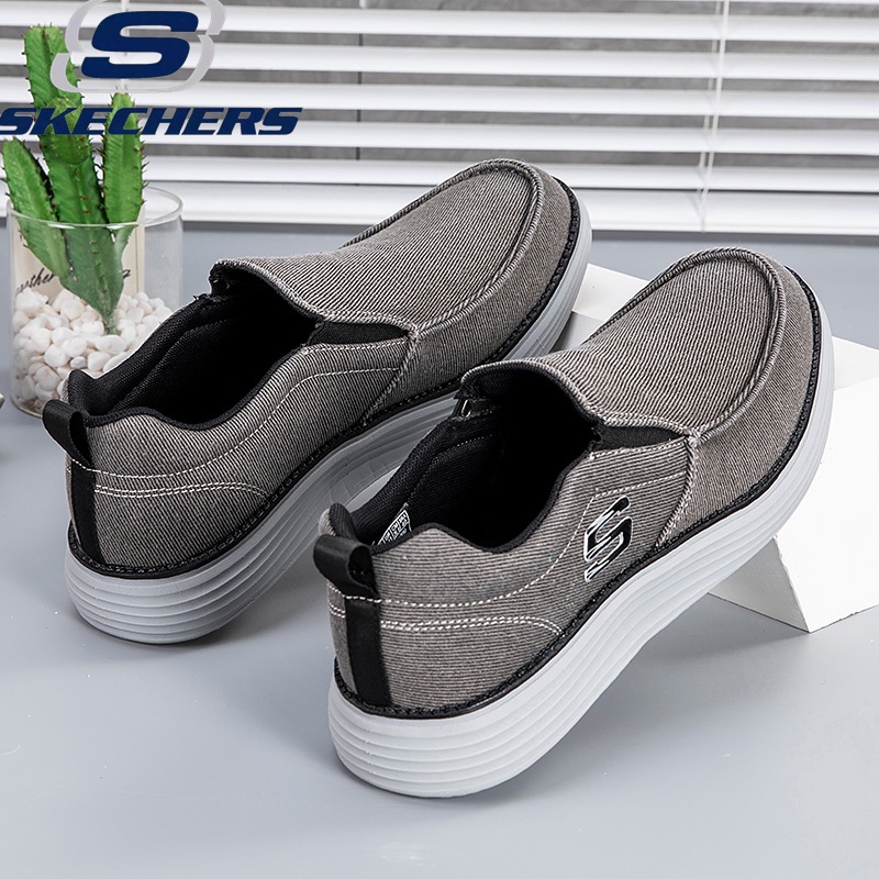Skechers_ รองเท้าผ้าใบลําลอง สวมหุ้มข้อ ข้อสั้น เบาพิเศษ ใส่สบาย ขนาดใหญ่ สําหรับผู้ชาย