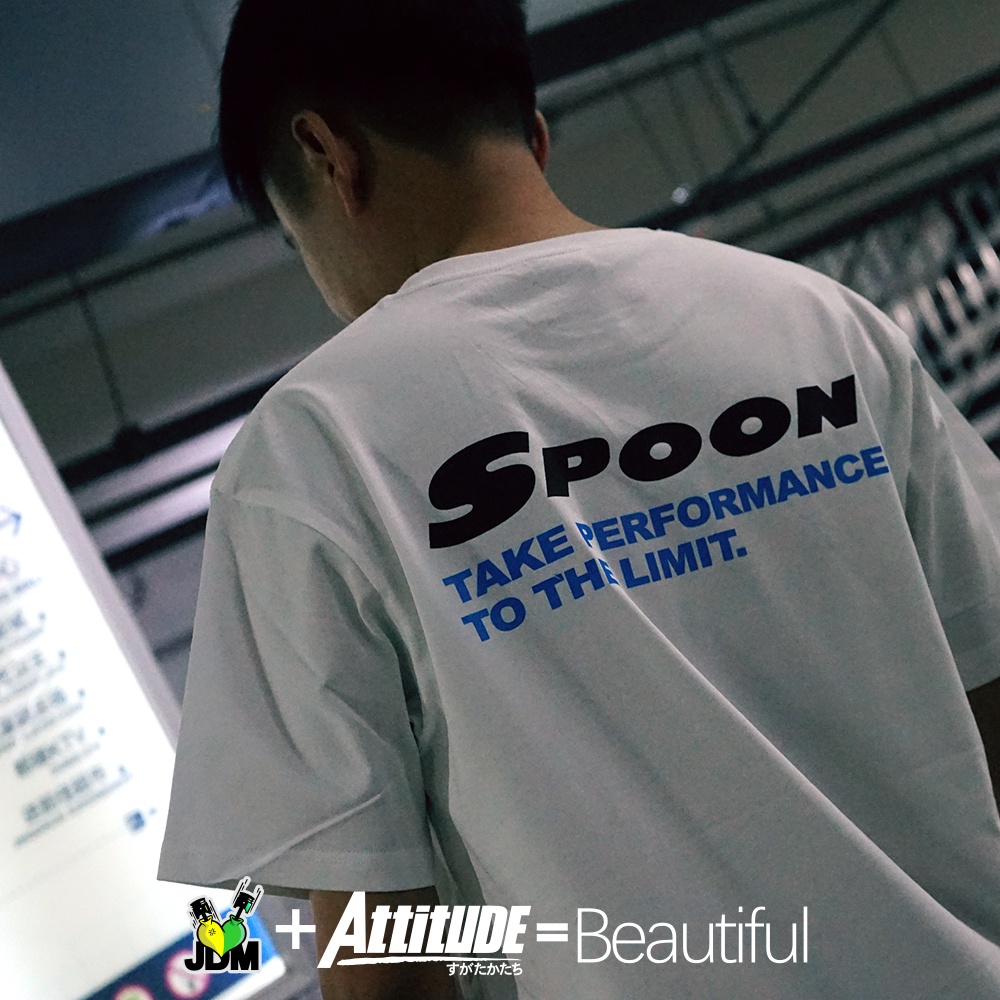 เสื้อยืดแขนสั้น ผ้าฝ้ายแท้ พิมพ์ลาย ATTITUDE ATTITUDE Merchandise Mall Japan JDM Honda Civic Fit SPOON 1009