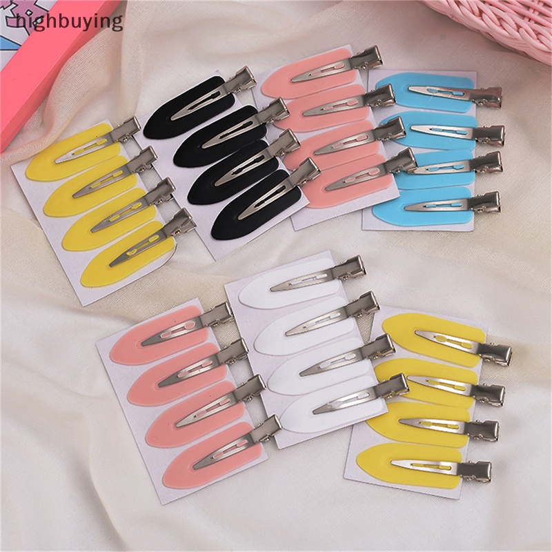 [highbuying] 4 ชิ้น / เซต ไร้รอยต่อ กว้าง เรซิน ใส สีลูกกวาด กิ๊บติดผม ปกป้องผม แต่งหน้า ปากเป็ด คลิป ใหม่ พร้อมส่ง