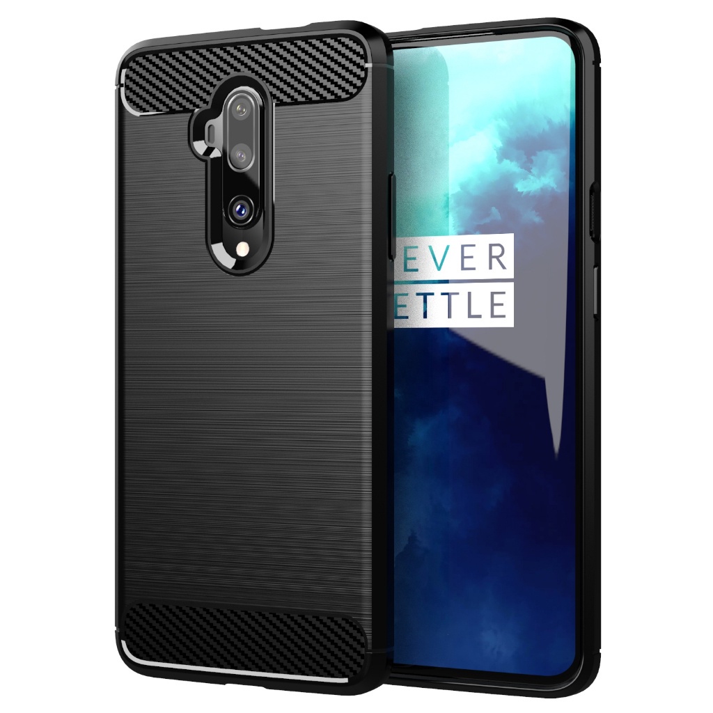 สําหรับ OnePlus 7T Pro, แปรงคาร ์ บอนไฟเบอร ์ ป ้ องกันกรณีนุ ่ ม , ทนต ่ อแรงกระแทก , ป ้ องกันรอยขีดข ่ วน , ป ้ องกันเคสโทรศัพท ์ ธุรกิจ