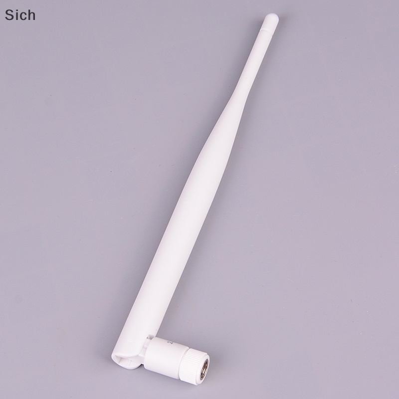 [Sich] ใหม่ เสาอากาศ WiFi 2.4GHz 5dBi aerial RP SMA ตัวผู้ 2.4g สีขาว 1 ชิ้น