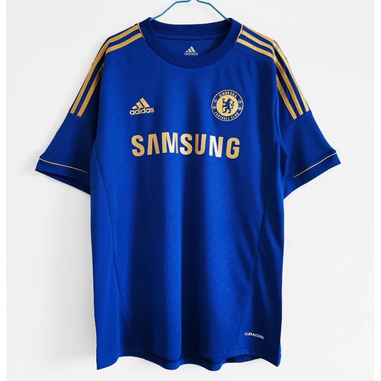 [Retro Issue] เสื้อกีฬาแขนสั้น ลายทีมฟุตบอล Chelsea 12 13 HAZARD LAMPARD DROGBA สําหรับผู้ชาย