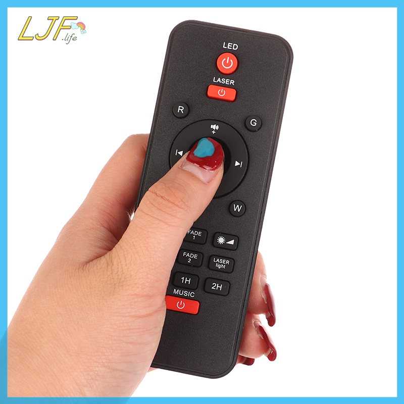 Ljf โคมไฟโปรเจคเตอร์ LED ฉายรูปดาวกาแล็กซี่ กลางคืน พร้อมรีโมตคอนโทรล TH