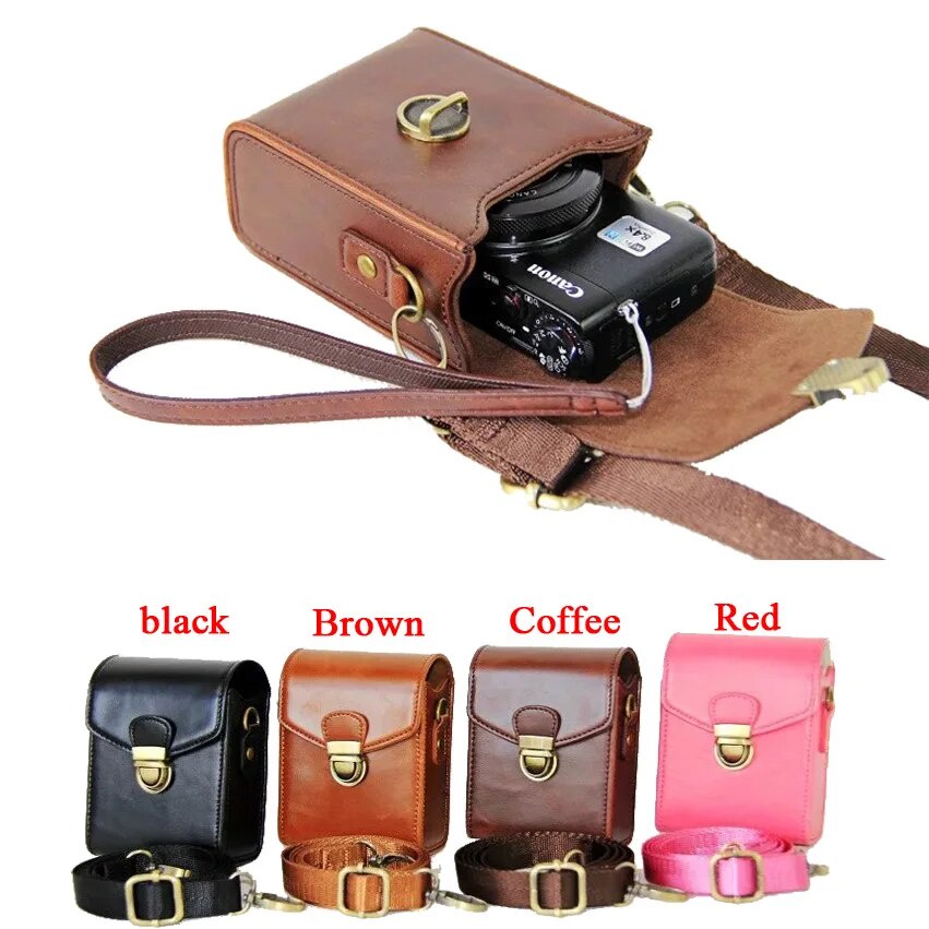 New PU Leather Camera Case For Canon G9X G7X G7X II SX710 SX700 SX720 S95 S90 SX260 SX240 SX275 S90 