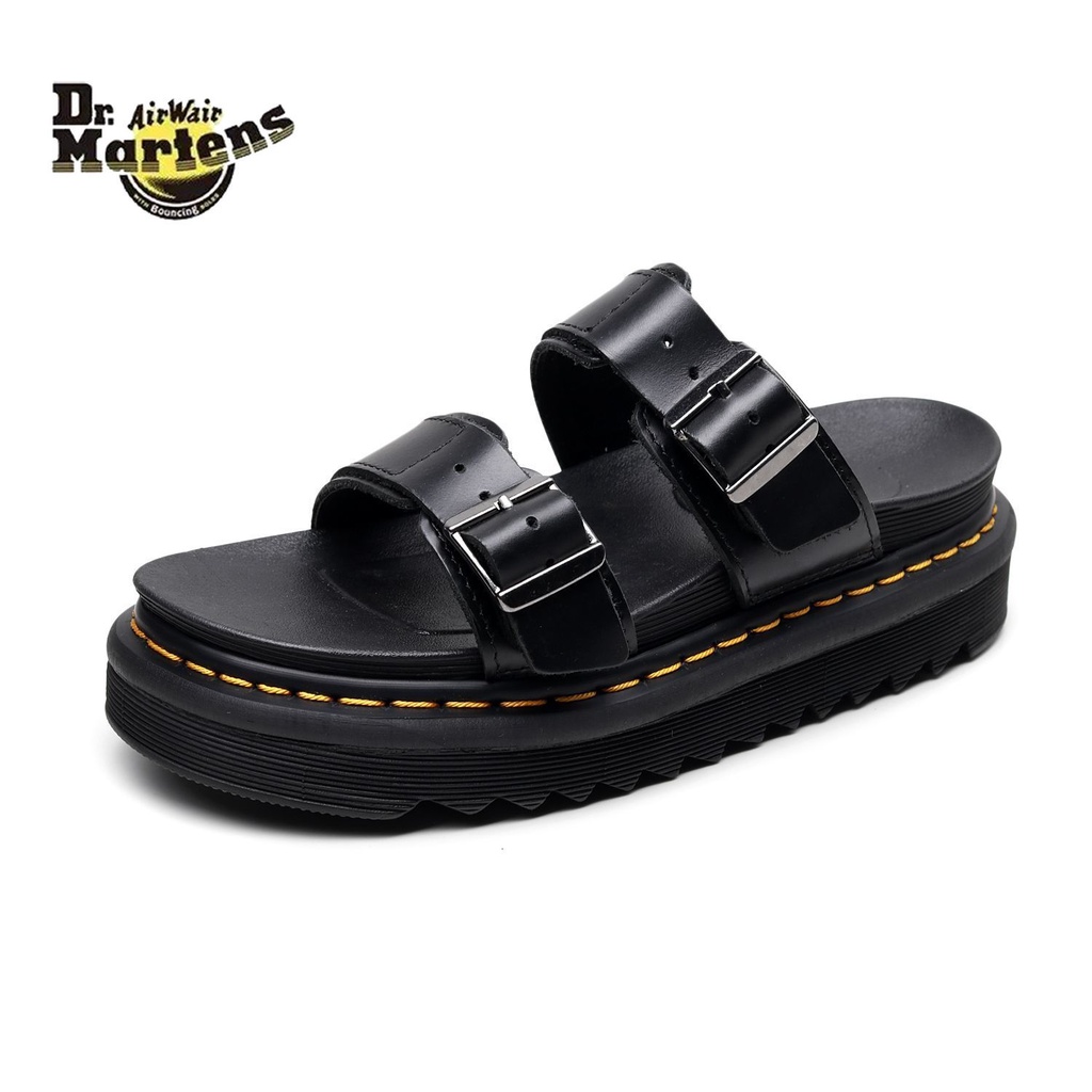 Dr. Martens Platform Sandals รองเท้าแตะหนังคุณภาพดีสำหรับผู้หญิง