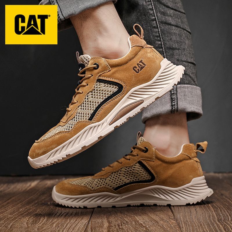 Carter CAT รองเท้าหนังลําลอง ผ้าตาข่าย ระบายอากาศ กันลื่น ทนต่อการสึกหรอ แฟชั่นฤดูร้อน สําหรับผู้ชาย เดินป่า กลางแจ้ง